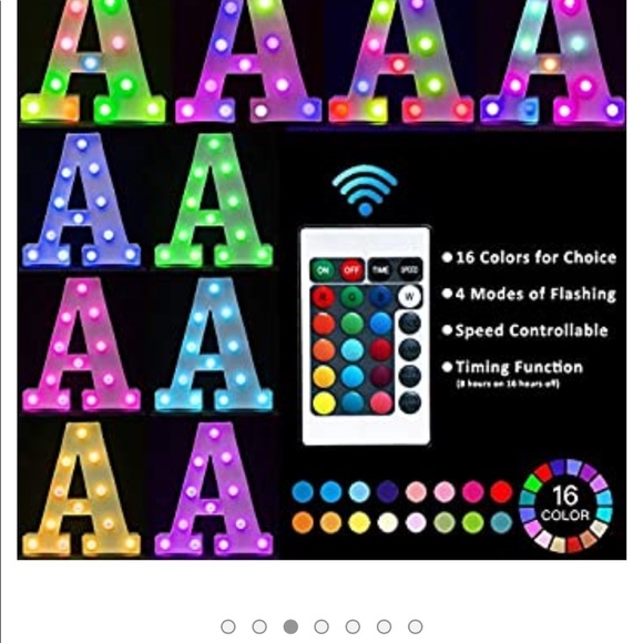 2/$15- “A” Marquee LED Letter - Picture 2 of 8